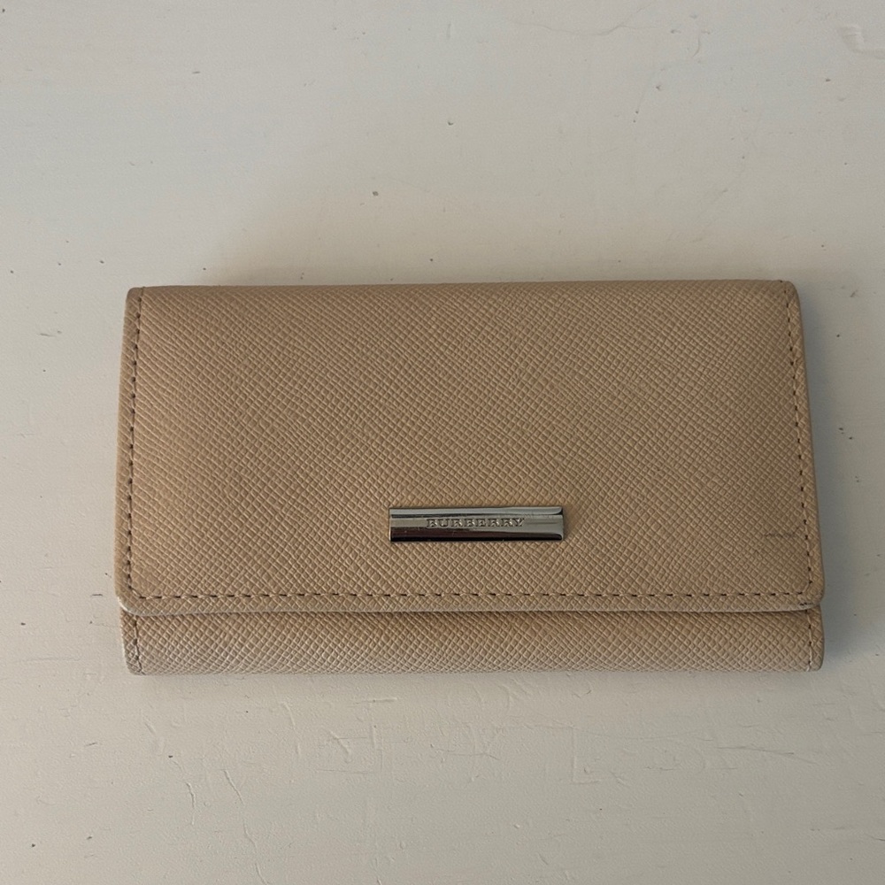 Burberry Beige Textured Wallet